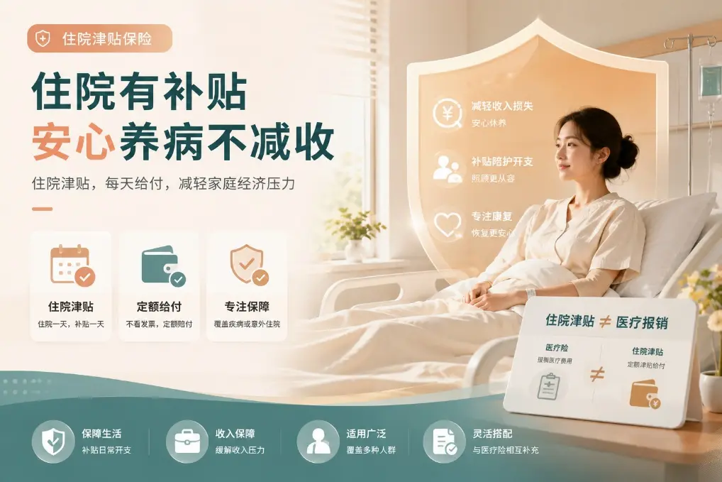 住院一天补一天?住院津贴保险和医疗险有什么不同(图1) 住院一天补一天?住院津贴保险和医疗险有什么不同(图1)